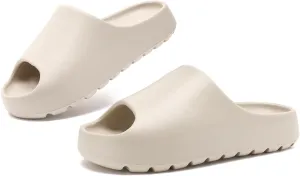 Cloud Slides for Women Men, Recovery Womens Pillow Slides,EVA Anti-Slip shower shoes,Thick Sole Open Toe Garden Shoes,men's sandals,mens slippers for Indoor and Outdoor Size