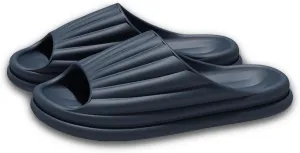 Cloud Slides for Women Men Shell Pillow Slippers Non-Slip Bath Shower Platform Foam Sandals for Indoor Outdoor House