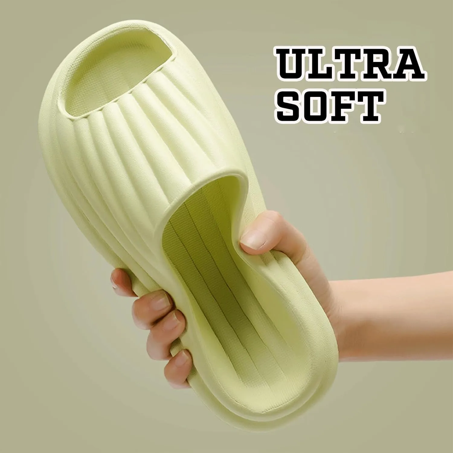 Cloud Slides for Women Men Shell Pillow Slippers Non-Slip Bath Shower Platform Foam Sandals for Indoor Outdoor House