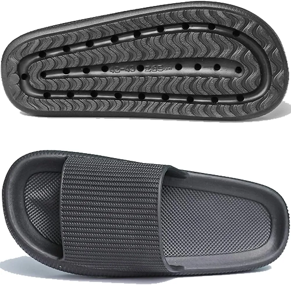 Cloud Slippers for Women and Men Pillow Slippers Non-Slip Shower Slides Bathroom Sandals | Super Comfy | Cushion Thick Sole