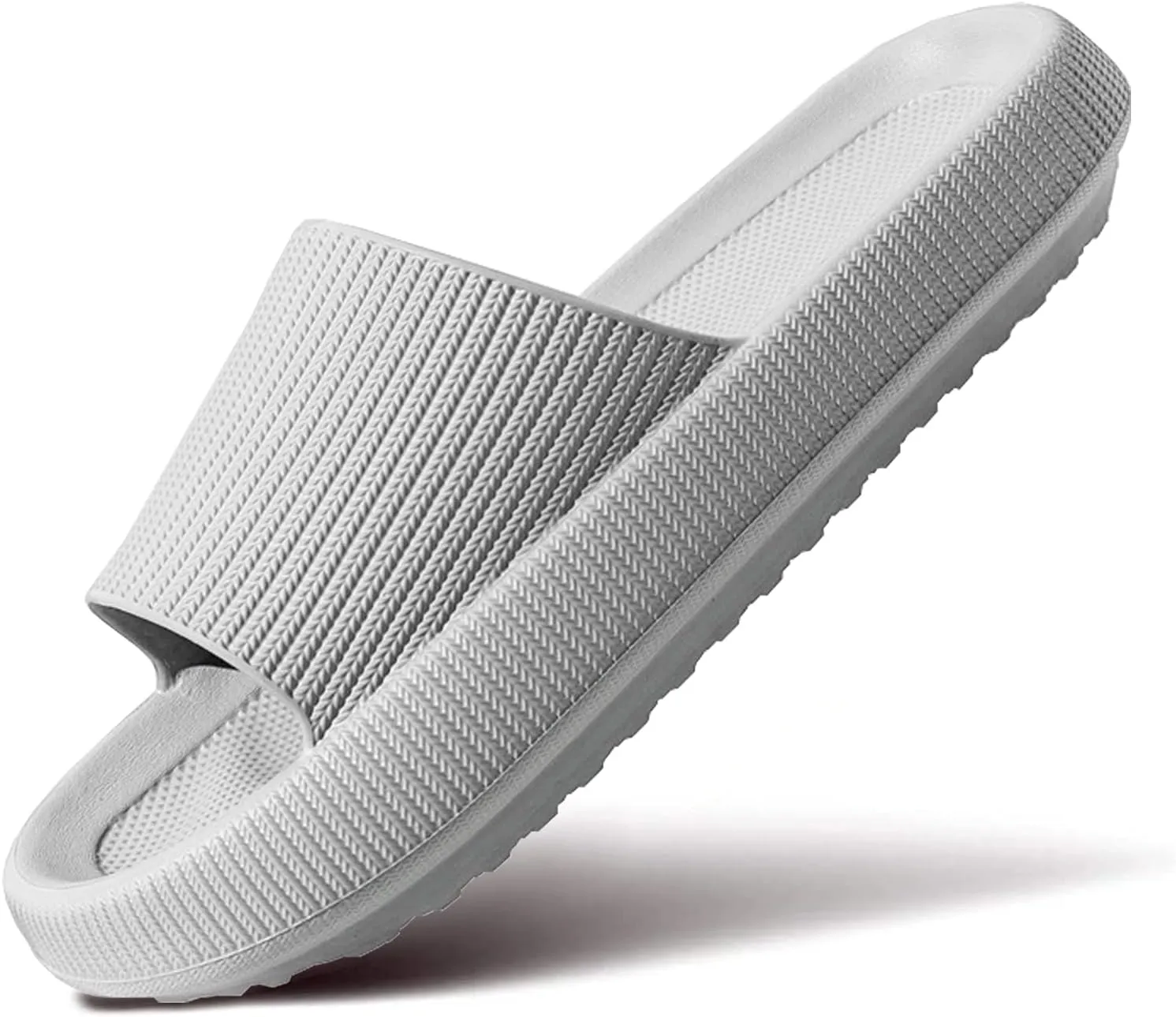Cloud Slippers for Women and Men Pillow Slippers Non-Slip Shower Slides Bathroom Sandals | Super Comfy | Cushion Thick Sole
