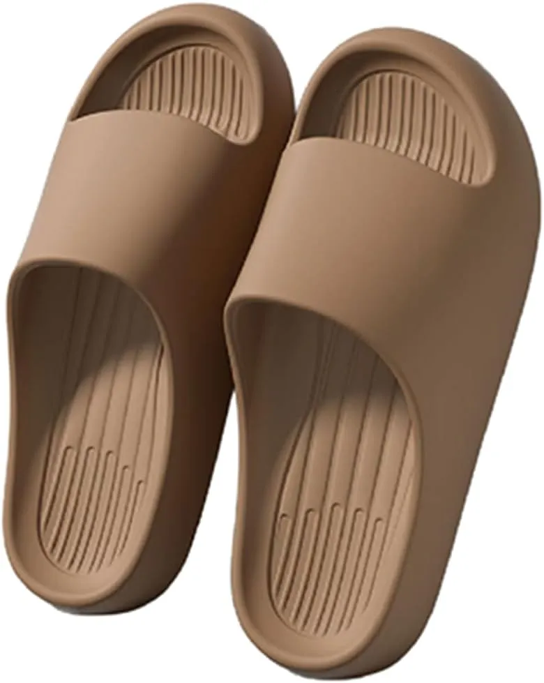 Couple's Cool Slippers,Lightweight Non slip Cloud Slippers for EVA Open Toe Shower Shoes Bathroom Sandals Non-Slip House Slippers Indoor & Outdoor