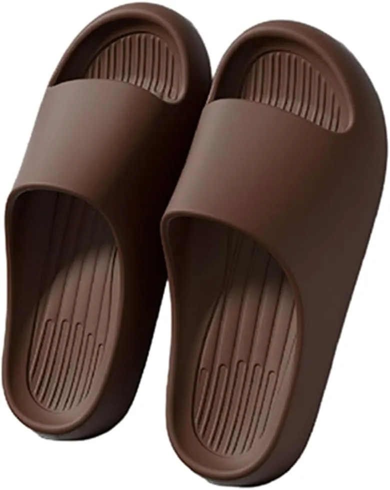Couple's Cool Slippers,Lightweight Non slip Cloud Slippers for EVA Open Toe Shower Shoes Bathroom Sandals Non-Slip House Slippers Indoor & Outdoor