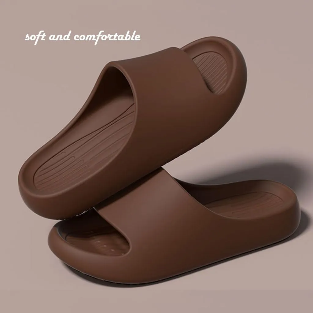 Couple's Cool Slippers,Lightweight Non slip Cloud Slippers for EVA Open Toe Shower Shoes Bathroom Sandals Non-Slip House Slippers Indoor & Outdoor