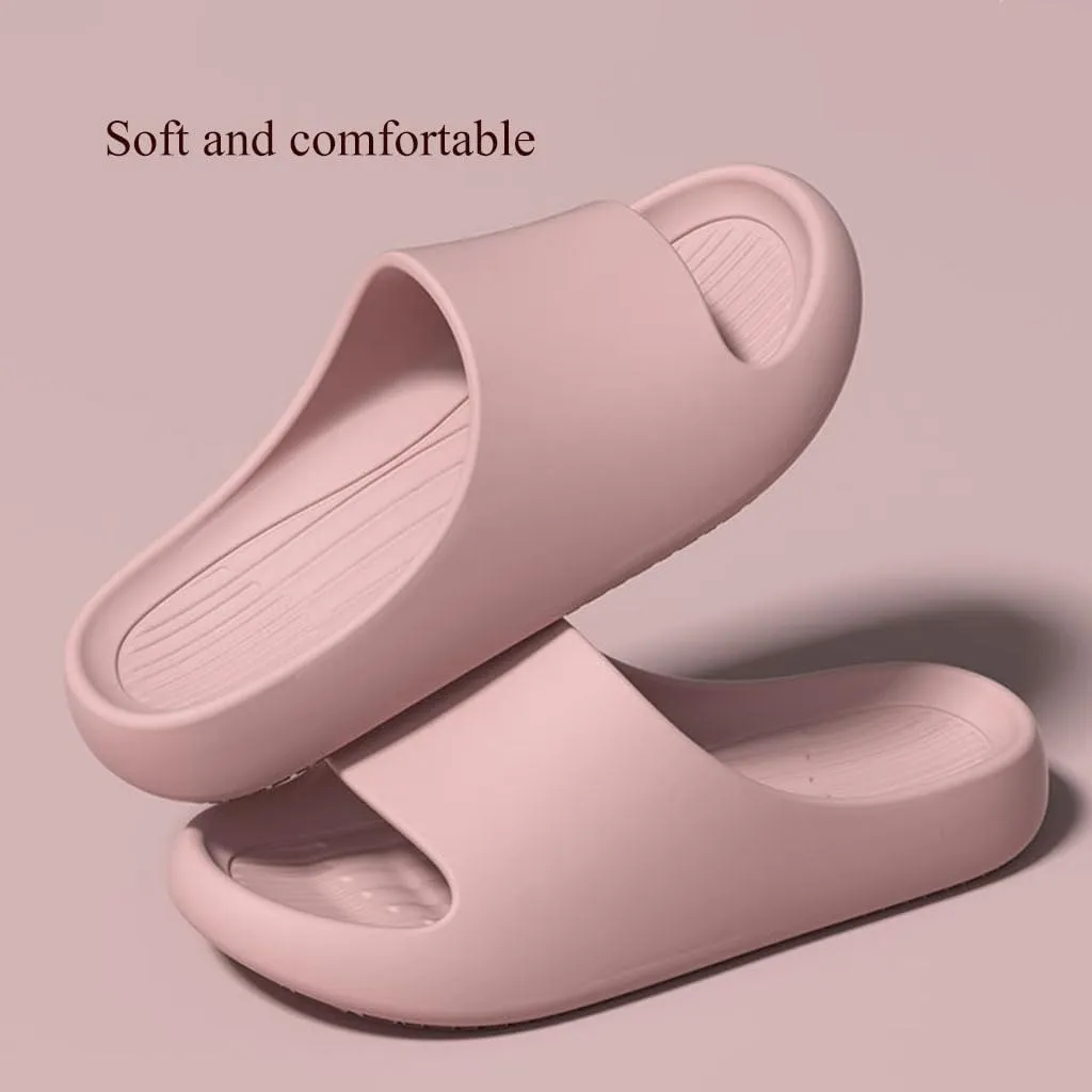 Couple's Cool Slippers,Lightweight Non slip Cloud Slippers for EVA Open Toe Shower Shoes Bathroom Sandals Non-Slip House Slippers Indoor & Outdoor