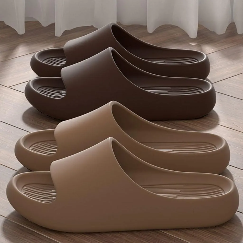 Couple's Cool Slippers,Lightweight Non slip Cloud Slippers for EVA Open Toe Shower Shoes Bathroom Sandals Non-Slip House Slippers Indoor & Outdoor