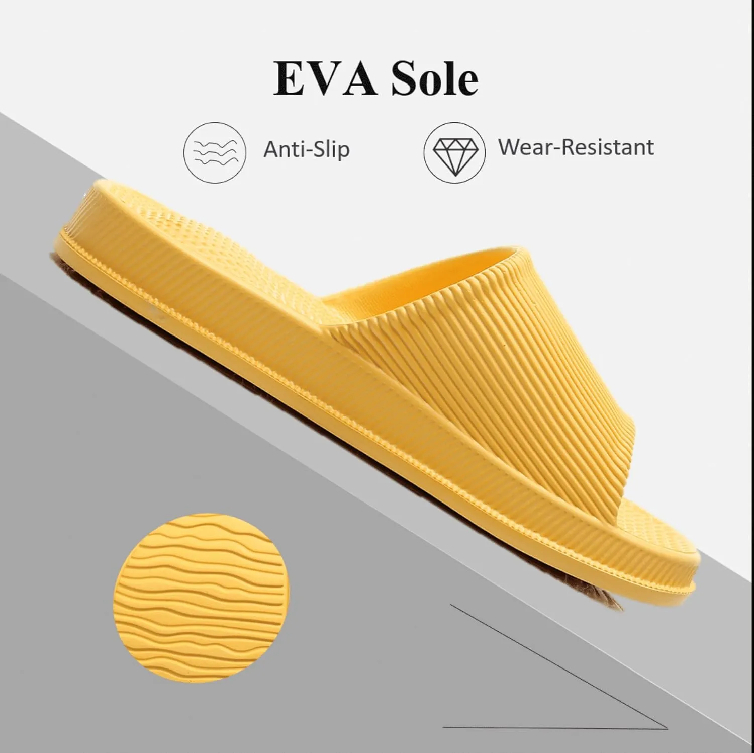 Crazy Lady Cloud Slippers for Women and Men Indoor & Outdoor Pillow Slippers Non Slip Quick Drying Shower Slides Bathroom Sandals Light Weight EVA Platform Environmental Friendly Casual Shoes