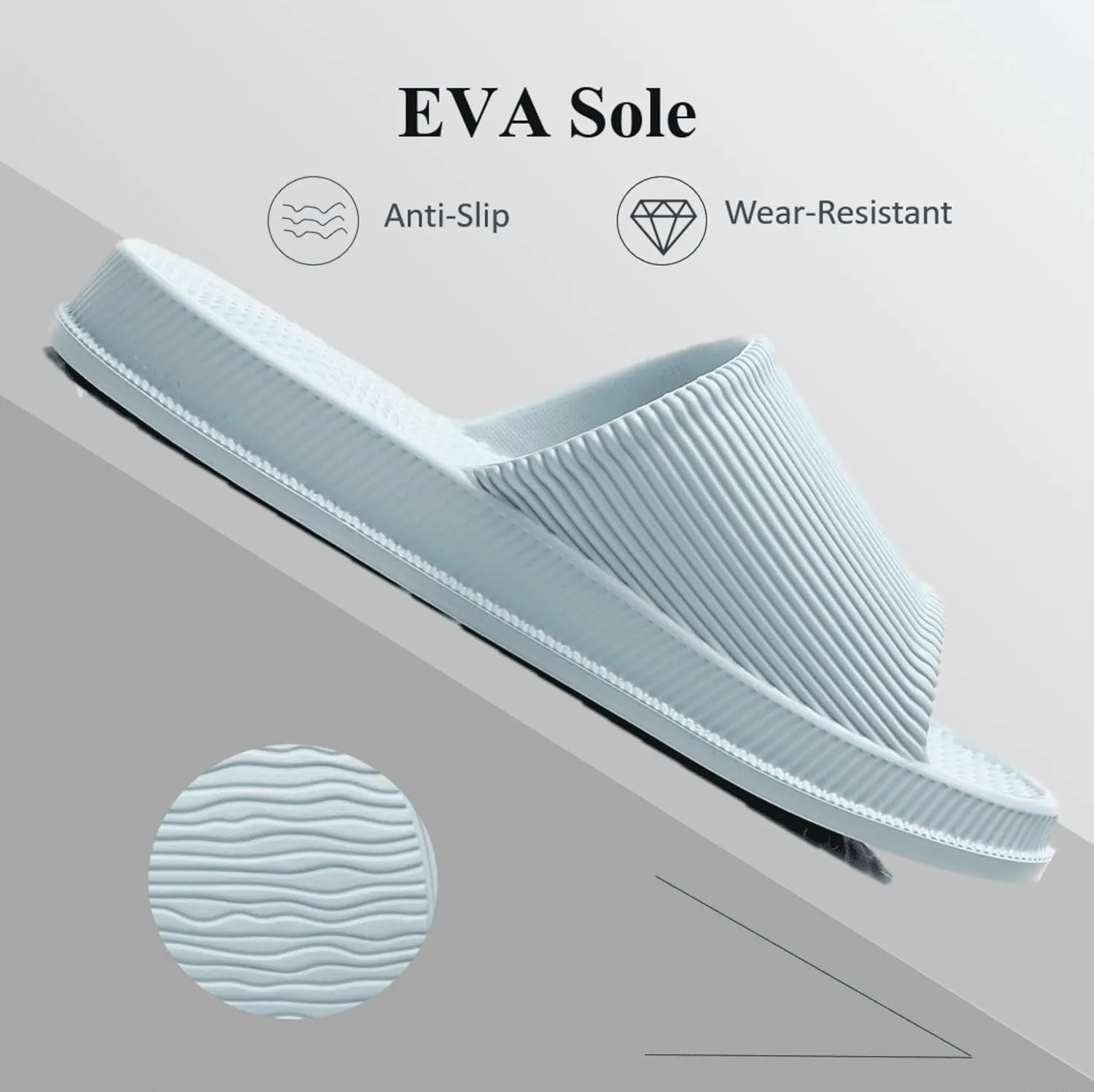 Crazy Lady Cloud Slippers for Women and Men Indoor & Outdoor Pillow Slippers Non Slip Quick Drying Shower Slides Bathroom Sandals Light Weight EVA Platform Environmental Friendly Casual Shoes