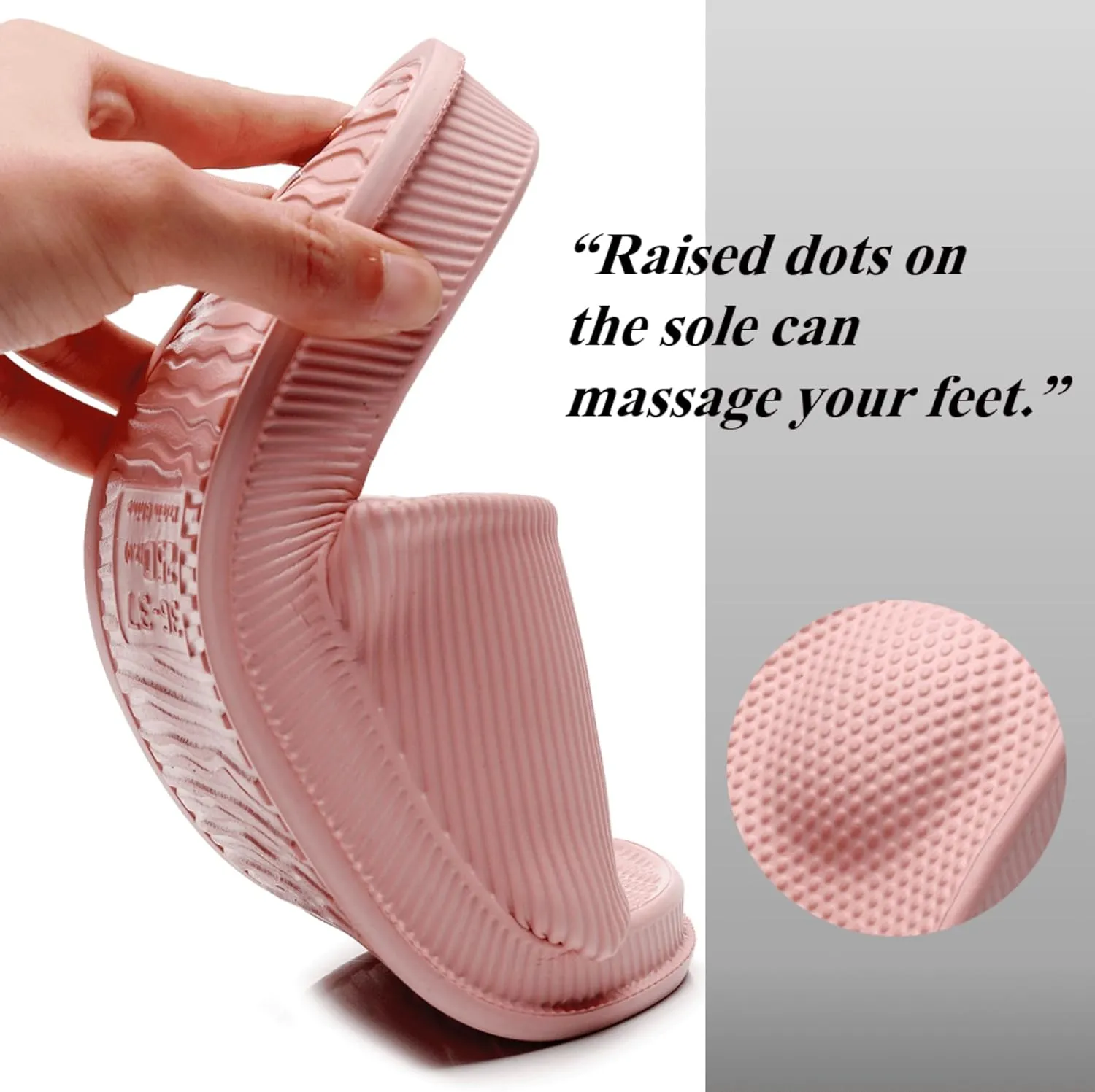 Crazy Lady Cloud Slippers for Women and Men Indoor & Outdoor Pillow Slippers Non Slip Quick Drying Shower Slides Bathroom Sandals Light Weight EVA Platform Environmental Friendly Casual Shoes