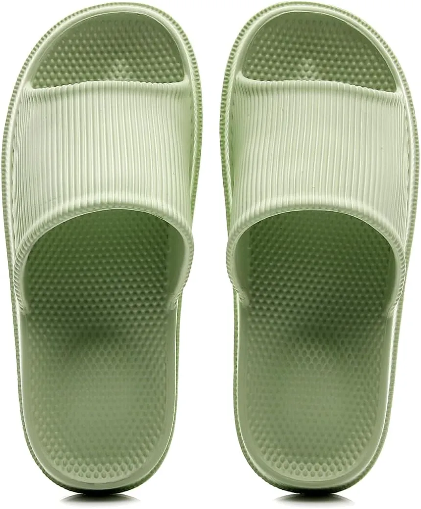 Crazy Lady Cloud Slippers for Women and Men Indoor & Outdoor Pillow Slippers Non Slip Quick Drying Shower Slides Bathroom Sandals Light Weight EVA Platform Environmental Friendly Casual Shoes