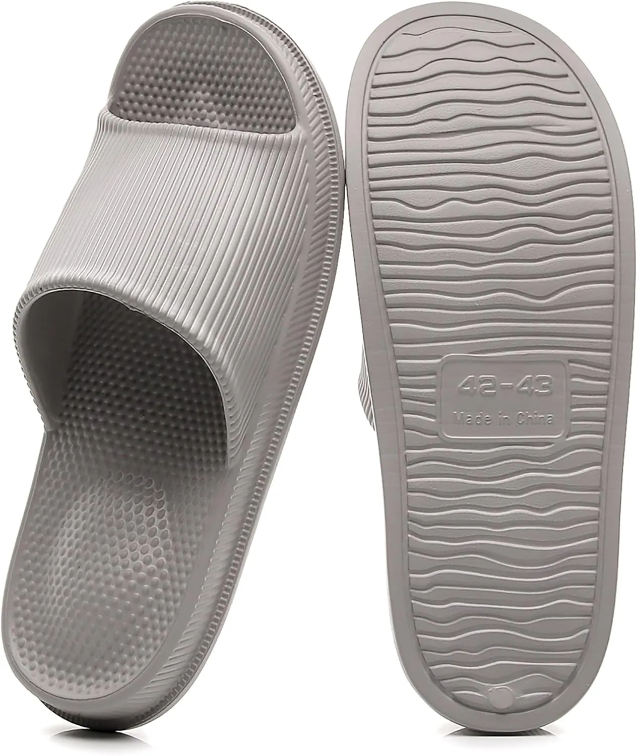 Crazy Lady Cloud Slippers for Women and Men Indoor & Outdoor Pillow Slippers Non Slip Quick Drying Shower Slides Bathroom Sandals Light Weight EVA Platform Environmental Friendly Casual Shoes