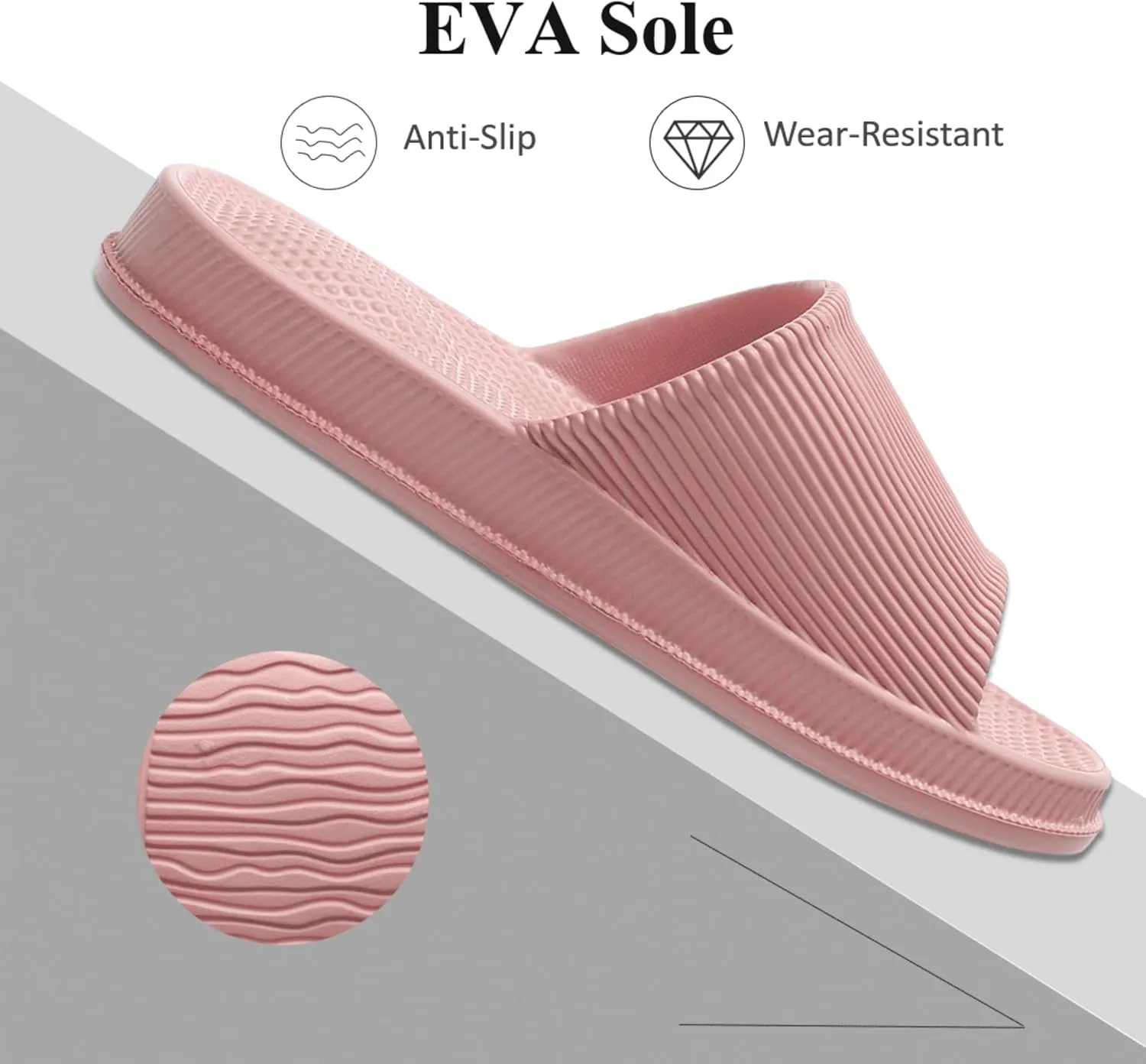 Crazy Lady Cloud Slippers for Women and Men Indoor & Outdoor Pillow Slippers Non Slip Quick Drying Shower Slides Bathroom Sandals Light Weight EVA Platform Environmental Friendly Casual Shoes