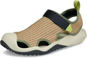 Crocs Men's Swiftwater Mesh Deck Sandals, Sepia, 8