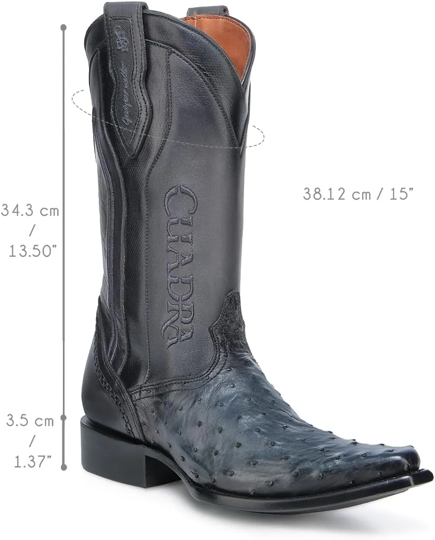 Cuadra Men's Ostrich Leather Western Boots