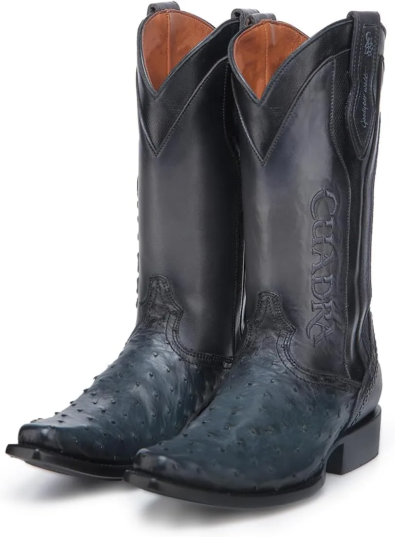 Cuadra Men's Ostrich Leather Western Boots