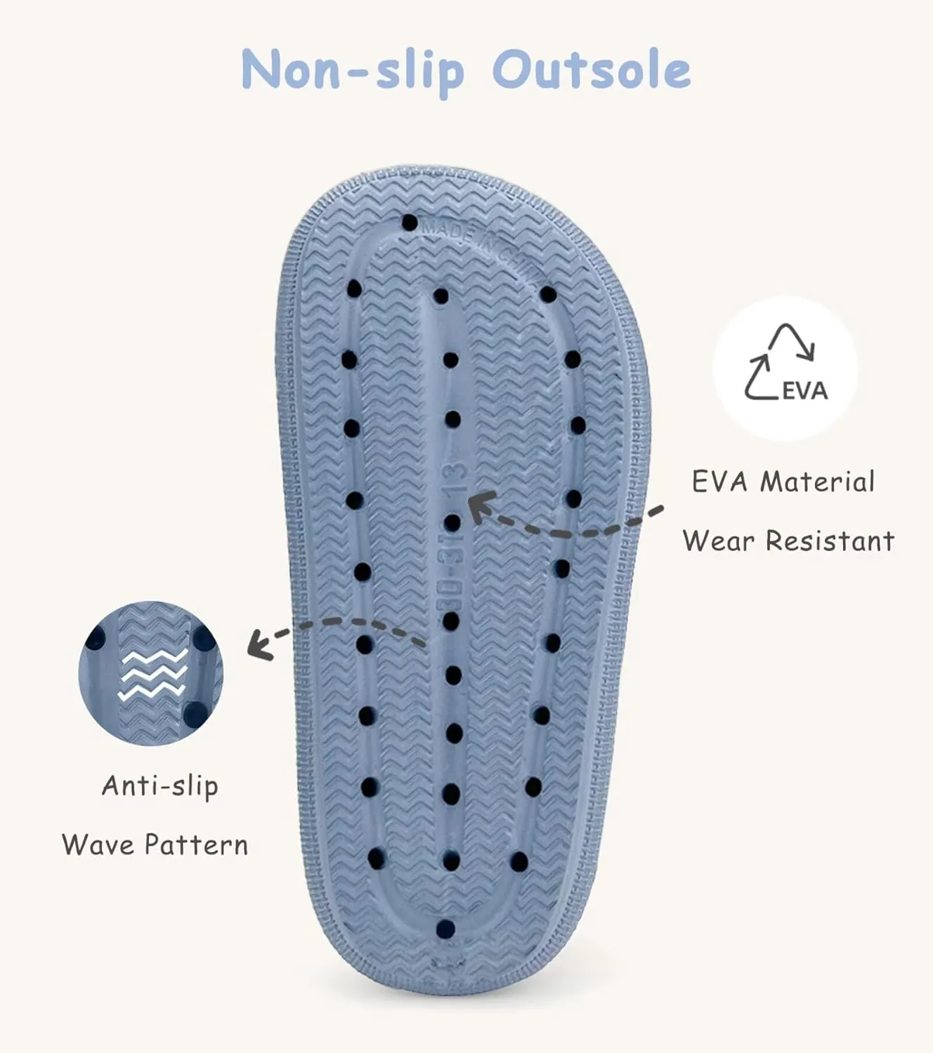 Cubufly Kids Cloud Slides Boys Girls Pillow Slippers Shower Slip on Slide Sandals