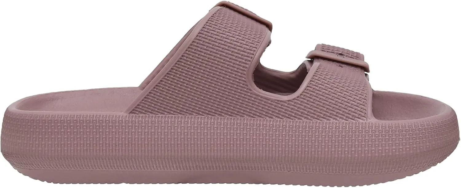 CUSHIONAIRE Women's Fame recovery cloud slide with  Comfort