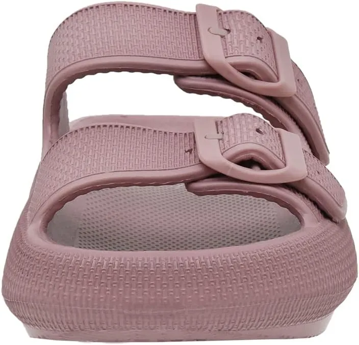 CUSHIONAIRE Women's Fame recovery cloud slide with  Comfort