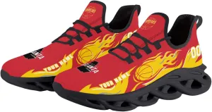Custom Basketball Flex Control Sneakers Personalized Fan Men's Breathable Name Number Gift Workout Athletic Gym Slip-on Shoes