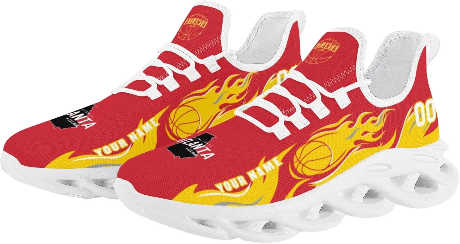 Custom Basketball Flex Control Sneakers Personalized Fan Men's Breathable Name Number Gift Workout Athletic Gym Slip-on Shoes