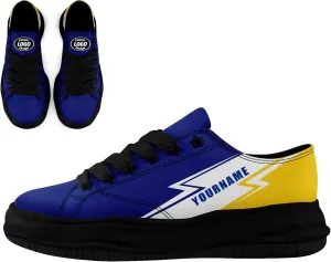 Custom Classic Low Top Canvas Sneakers Personalize Neutral Casual Platform Walking Shoes Comfortable Athletic Trainer