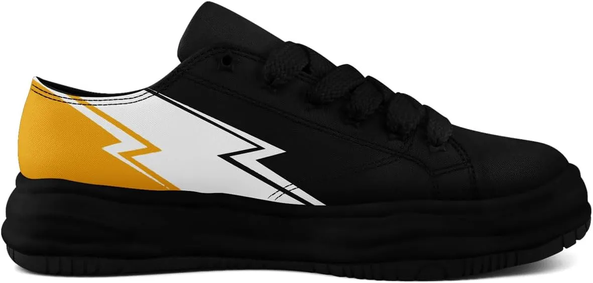 Custom Classic Low Top Canvas Sneakers Personalize Neutral Casual Platform Walking Shoes Comfortable Athletic Trainer