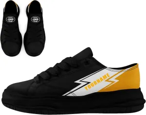 Custom Classic Low Top Canvas Sneakers Personalize Neutral Casual Platform Walking Shoes Comfortable Athletic Trainer