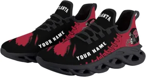 Custom Football Flex Control Sneakers Personalized Fans Men's Breathable Name Number Gifts Workout Athletic Gym Slip-on Shoes