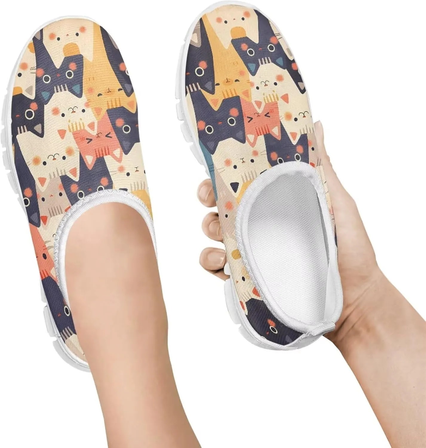 Cute Animal Kids Casual Shoes Slip On Tennis Shoe for Girls Outdoor Lightweight Sneakers Non Slip Back to School Gifts for Little Kids SizeUS 11-15