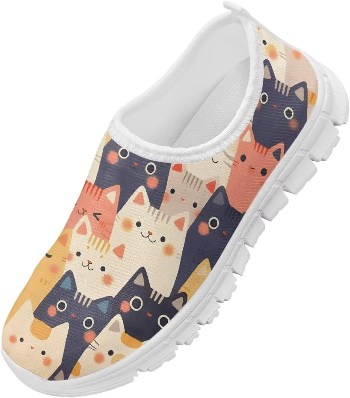 Cute Animal Kids Casual Shoes Slip On Tennis Shoe for Girls Outdoor Lightweight Sneakers Non Slip Back to School Gifts for Little Kids SizeUS 11-15