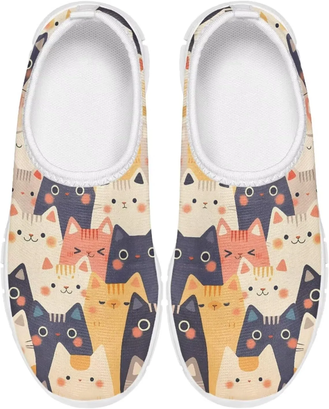 Cute Animal Kids Casual Shoes Slip On Tennis Shoe for Girls Outdoor Lightweight Sneakers Non Slip Back to School Gifts for Little Kids SizeUS 11-15