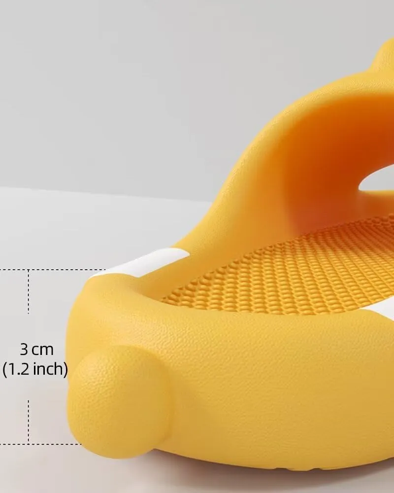Cute Kids Clown Fish Cloud Slides, Cartoon Funny Thick Sole Slippers for Kids Toddler Lightweight Non-Slip Beach Shoes for Indoor Outdoor Pool