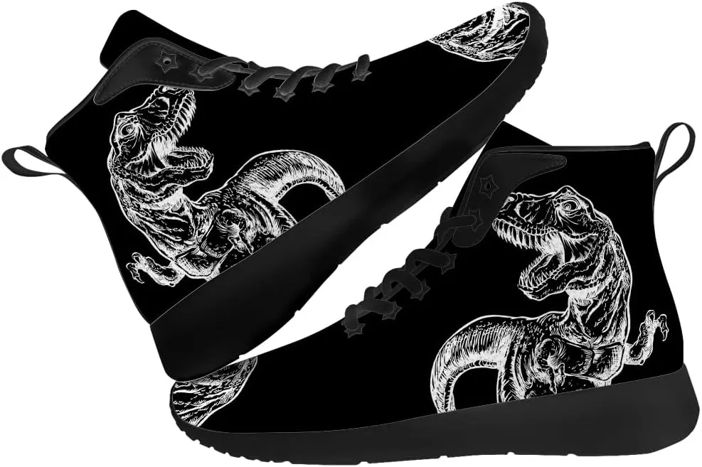 Dinosaur Shoes for Men Women High Top Sneakers Casual Shoes Gifts for Boys Girls