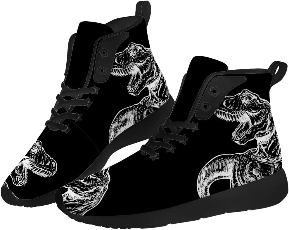 Dinosaur Shoes for Men Women High Top Sneakers Casual Shoes Gifts for Boys Girls