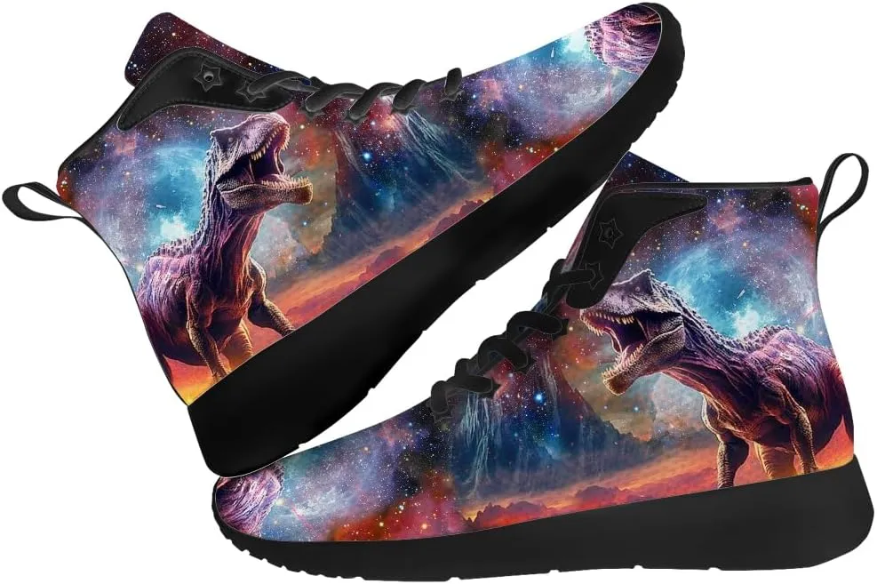 Dinosaur Shoes for Men Women High Top Sneakers Casual Shoes Gifts for Boys Girls