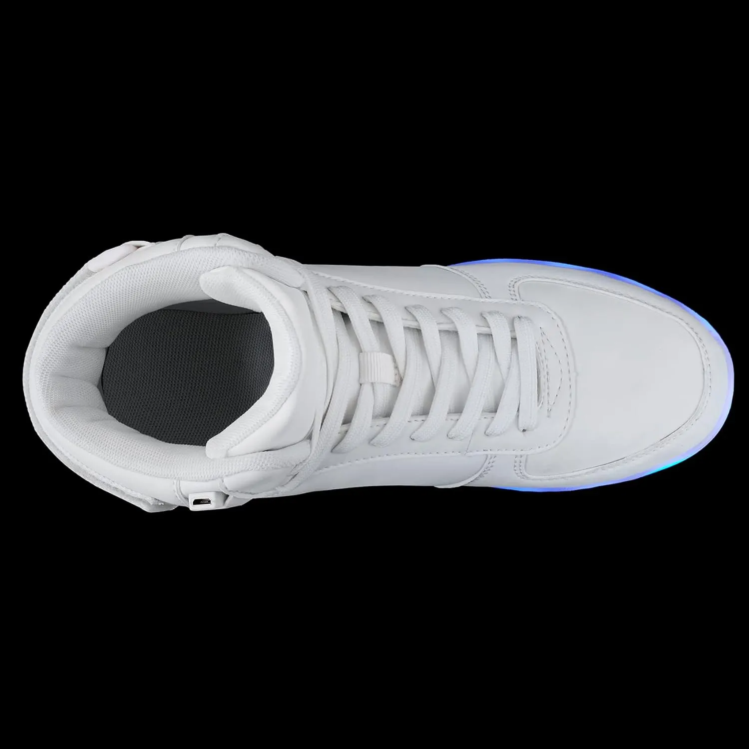 DIYJTS Unisex LED Light Up Shoes, Fashion High Top LED Sneakers USB Rechargeable Glowing Luminous Shoes for Men, Women, Teens