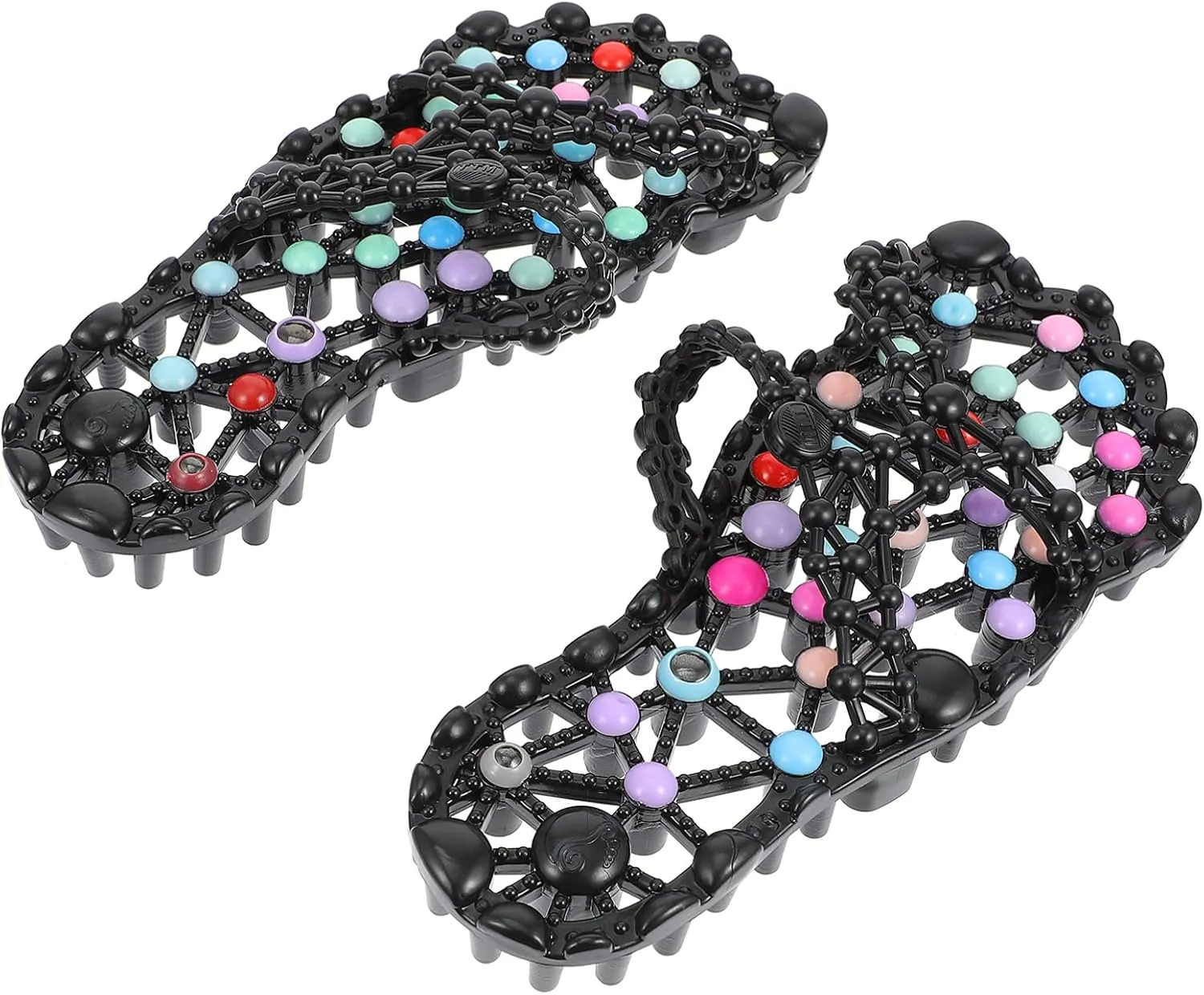 DOITOOL Womens Sandals 1Pair Plantar Foot Massage Slippers Shoes Reflexology Sandals Relaxation Summer Slippers for Men Size 39 Womens Slippers