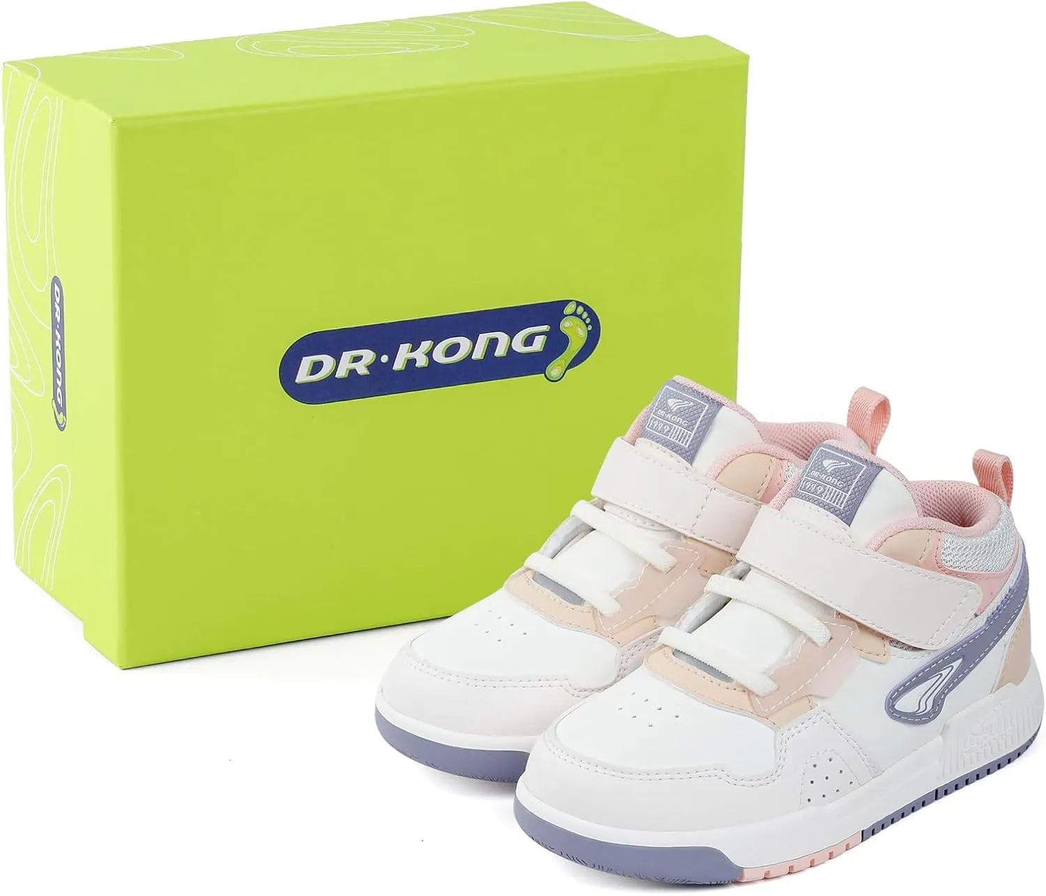Dr Kong Toddler Shoes for Boys and Girls, Lightweight Kids Shoes with Non-Slip Sole, Kids Skateboard Sneakers for Everyday Use
