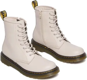 Dr. Martens Kid's Collection 1460 Lace Up Fashion Boot (Big Kid) - Boots for Kids - Leather Lining & Upper Vintage Taupe 5 UK (US 6 Big Kid) M