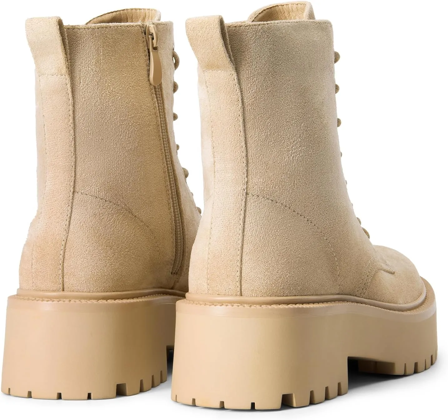 DREAM PAIRS Women's Lace up Combat Ankle Boots Fashion Lug Sole Platform Booties Shoes