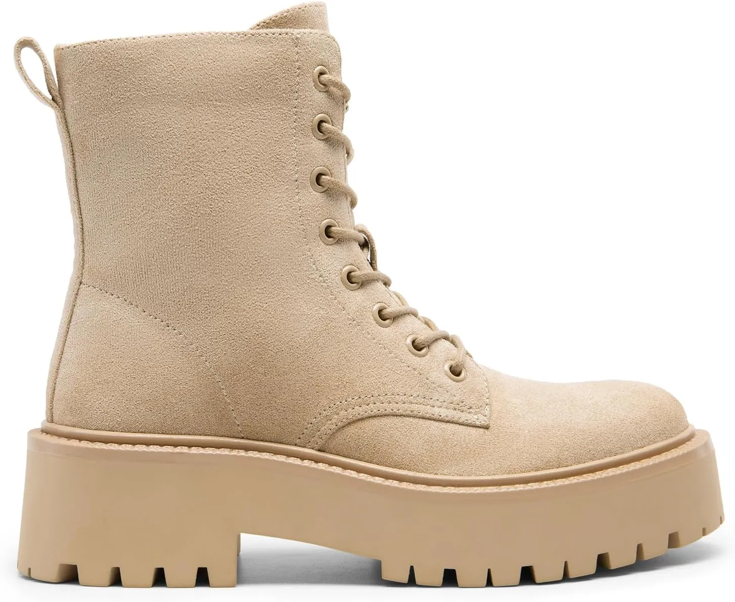 DREAM PAIRS Women's Lace up Combat Ankle Boots Fashion Lug Sole Platform Booties Shoes