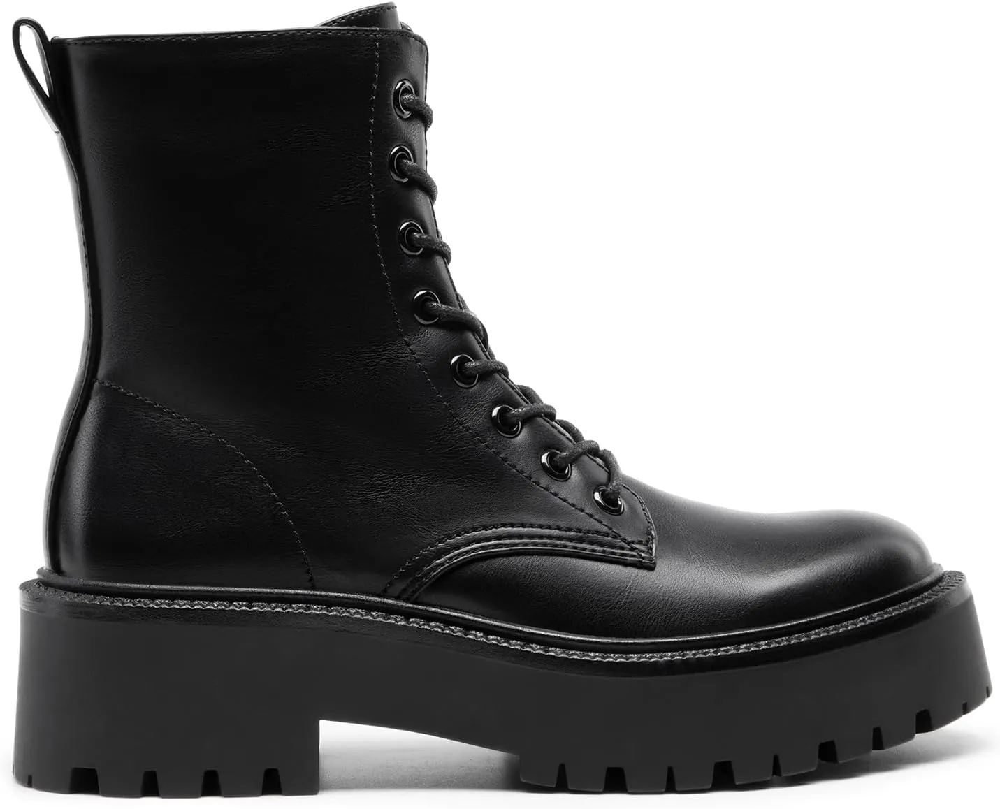 DREAM PAIRS Women's Lace up Combat Ankle Boots Fashion Lug Sole Platform Booties Shoes
