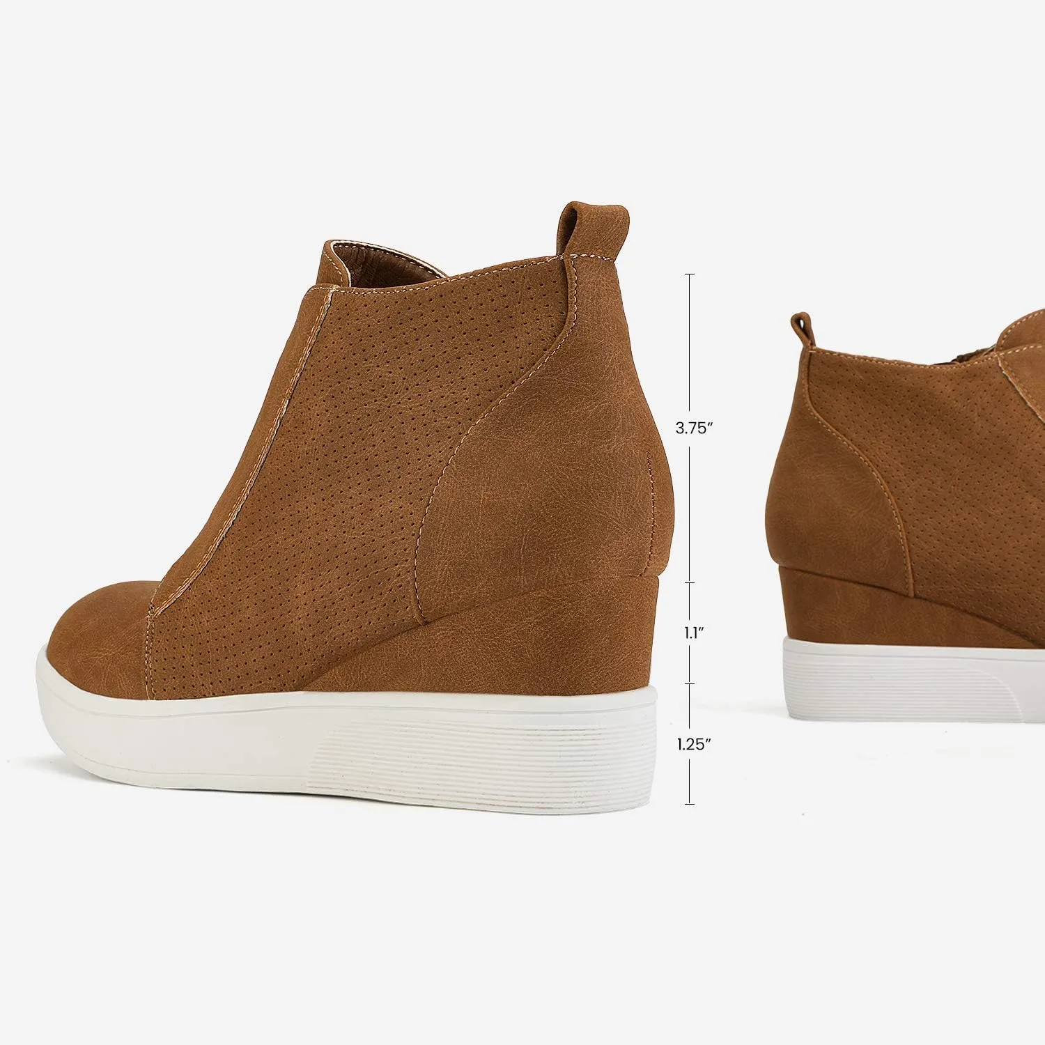 DREAM PAIRS Women’s Platform Wedge Sneakers Ankle Booties