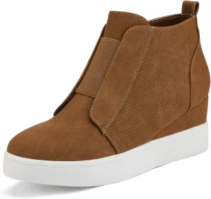 DREAM PAIRS Women’s Platform Wedge Sneakers Ankle Booties