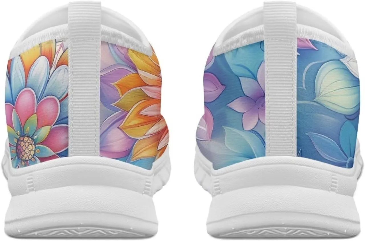 Easter Day Women's Casual Sneakers Slip on Shoes Women Low Top Canvas Loafers for Walking Outdoor