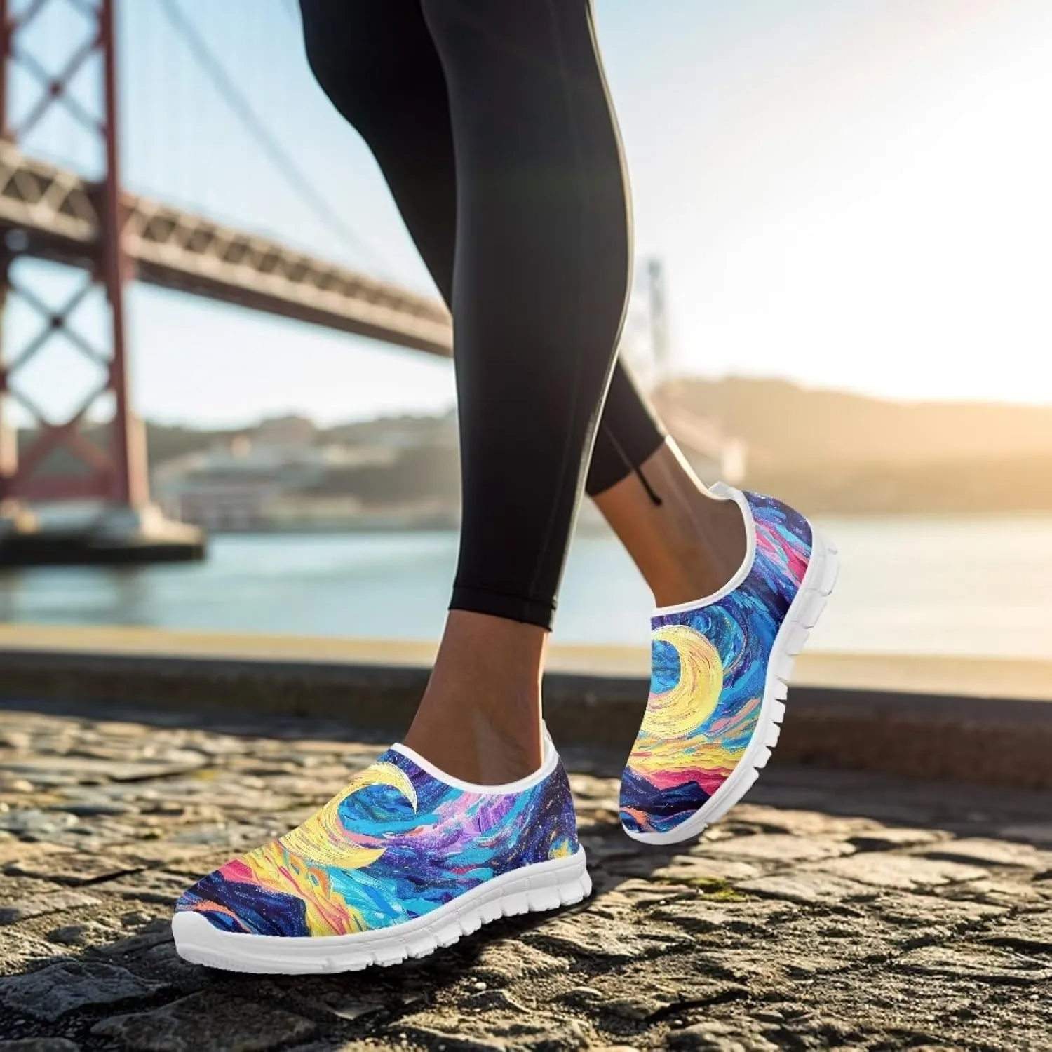 Easter Day Women's Casual Sneakers Slip on Shoes Women Low Top Canvas Loafers for Walking Outdoor