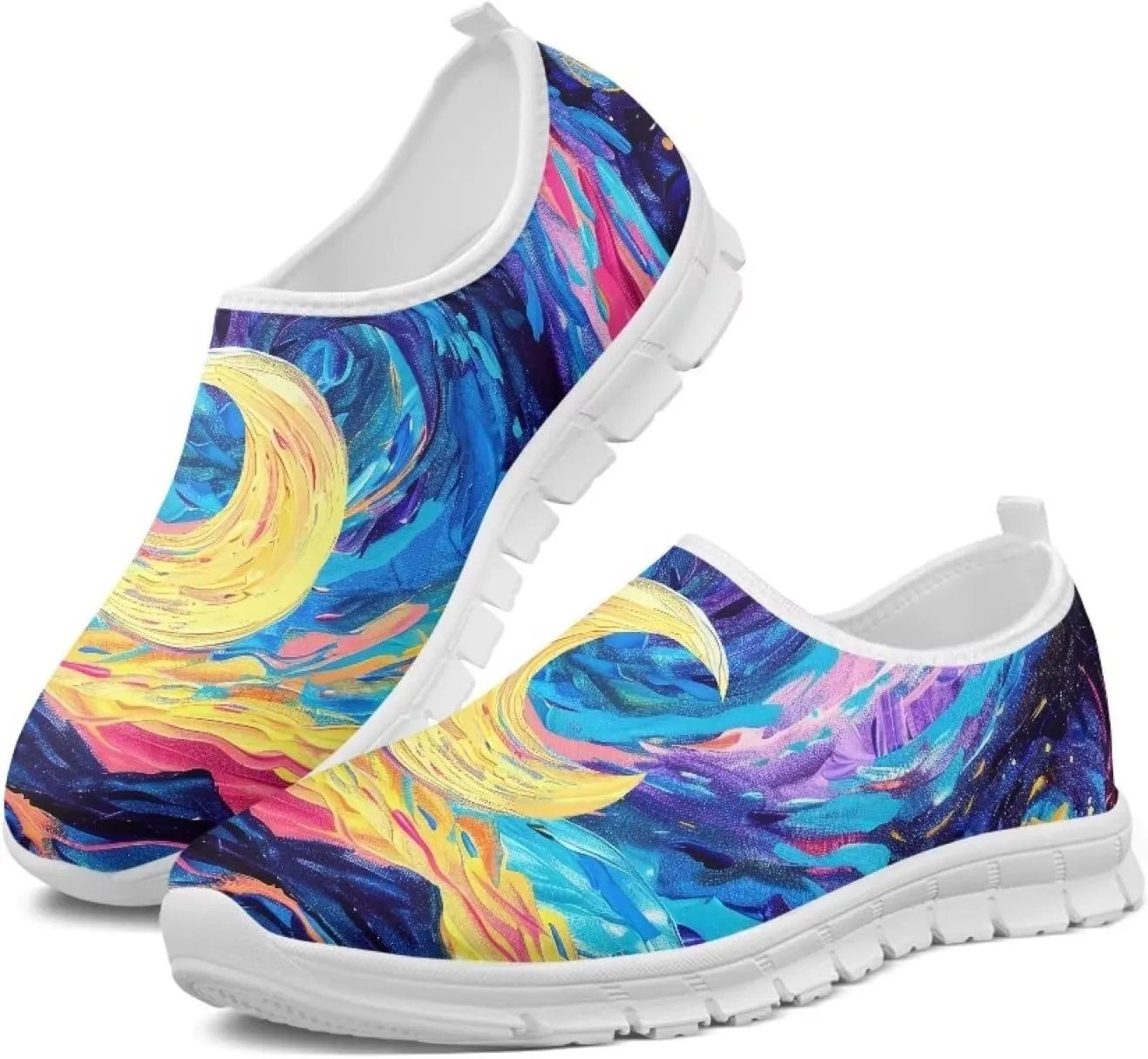 Easter Day Women's Casual Sneakers Slip on Shoes Women Low Top Canvas Loafers for Walking Outdoor