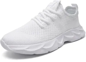 EGMPDA Men's Tennis Shoes Walking Lightweight Breathable Fashion Sneakers Non Slip Workout Gym Shoes for Running