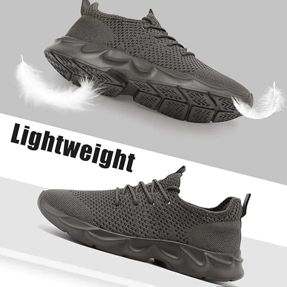EGMPDA Men's Tennis Shoes Walking Lightweight Breathable Fashion Sneakers Non Slip Workout Gym Shoes for Running