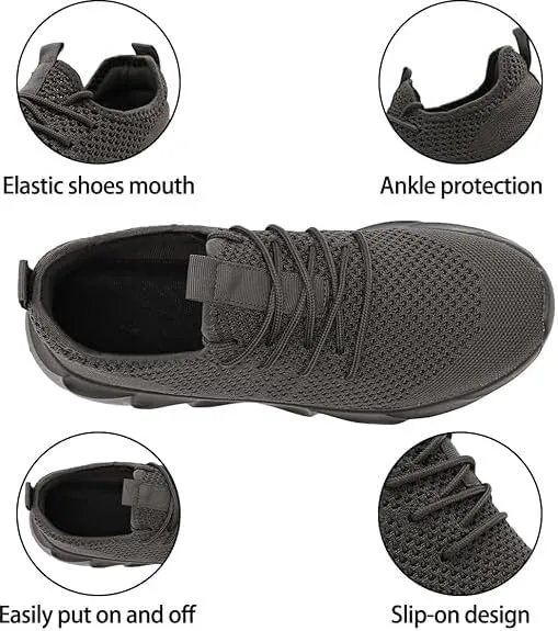 EGMPDA Men's Tennis Shoes Walking Lightweight Breathable Fashion Sneakers Non Slip Workout Gym Shoes for Running